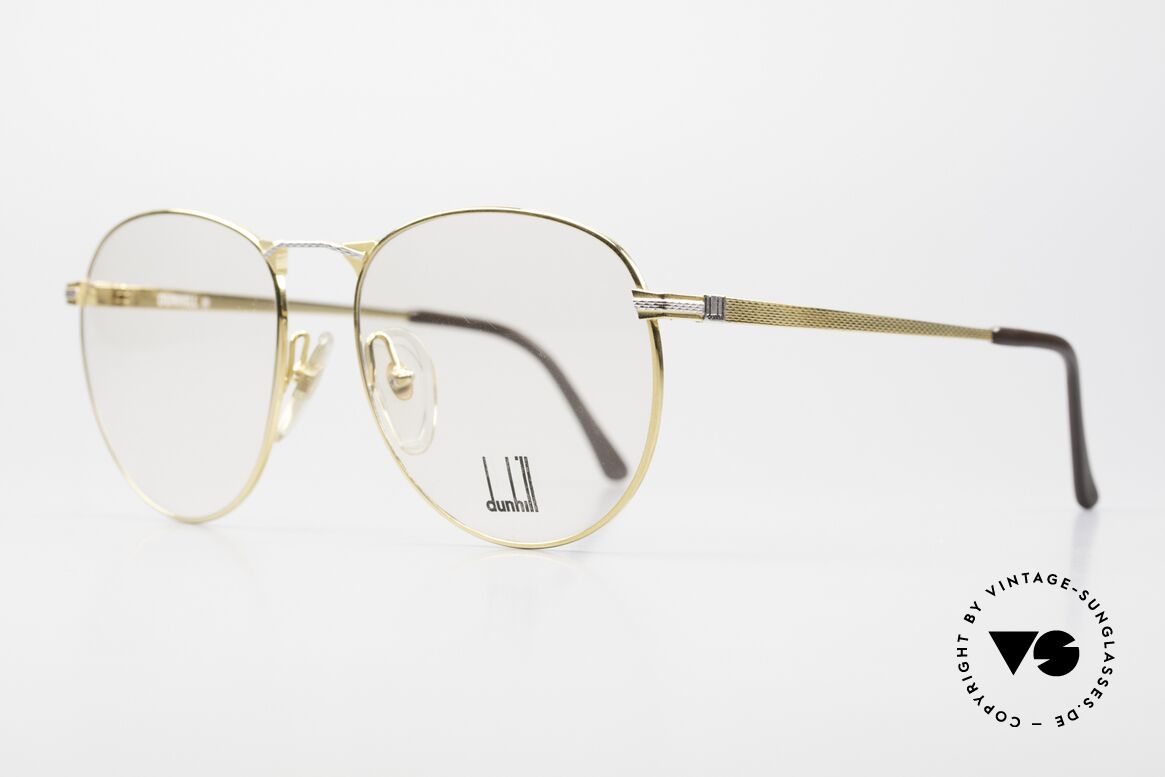 Dunhill 6065 80er Herren Pantobrille Gold, fühlbare 80er Spitzen-Qualität; made in Austria, Passend für Herren
