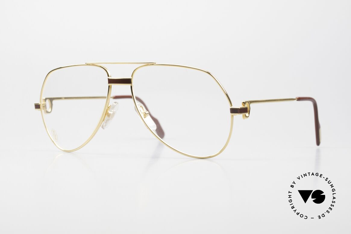 Cartier Vendome Laque - S 1980er Luxus Brillenfasssung, Vendome = das berühmteste Brillendesign von CARTIER, Passend für Herren und Damen
