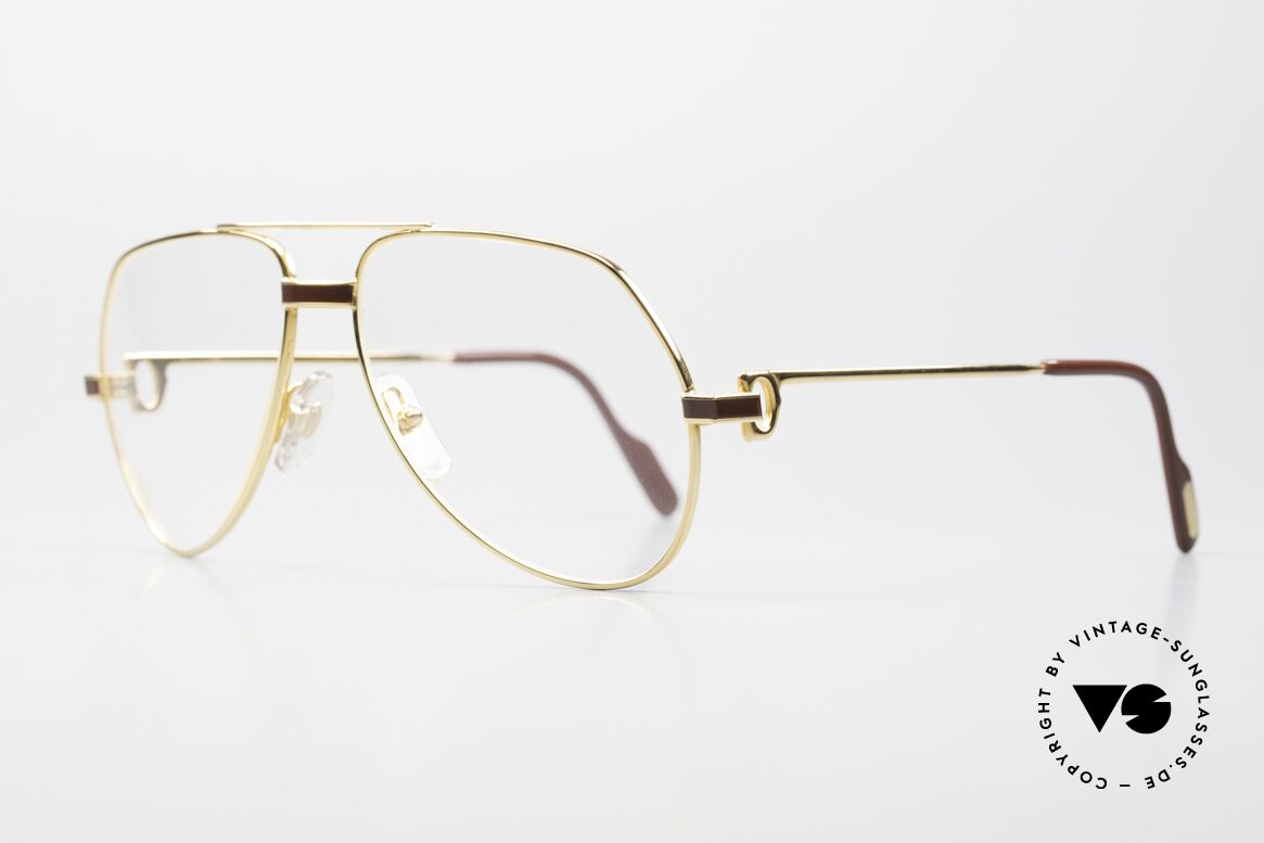 Cartier Vendome Laque - S 1980er Luxus Brillenfasssung, dieses Modell mit Laque-Dekor in SMALL Gr. 56-14, 130, Passend für Herren und Damen