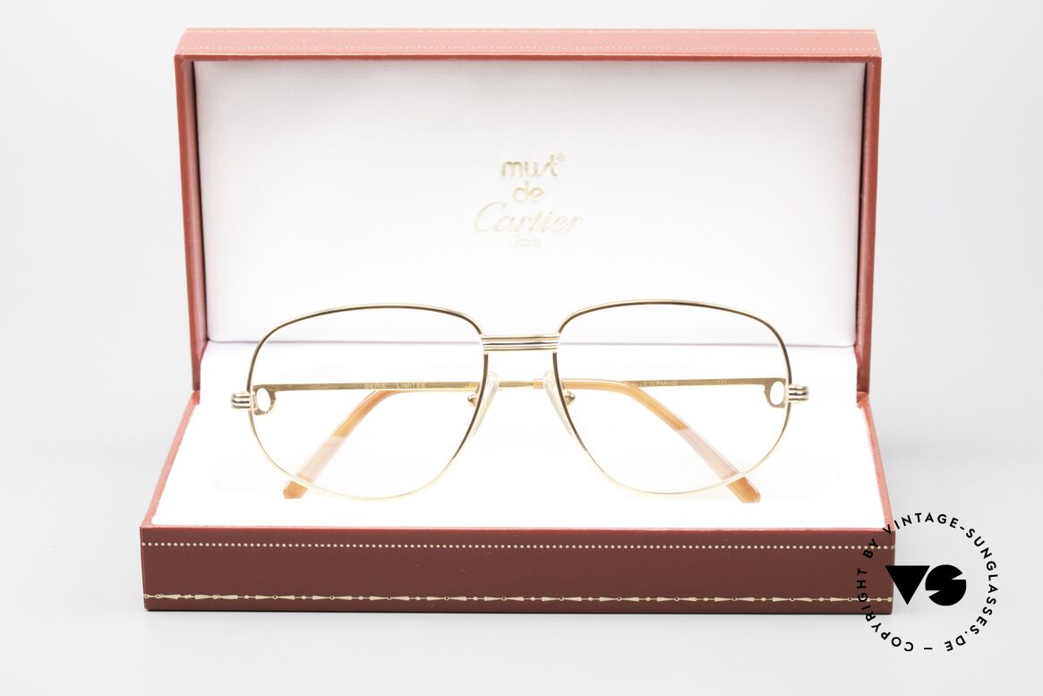 Cartier Romance LC - M LIMITIERTE Brille in Rose-Gold, Größe: medium, Passend für Herren und Damen