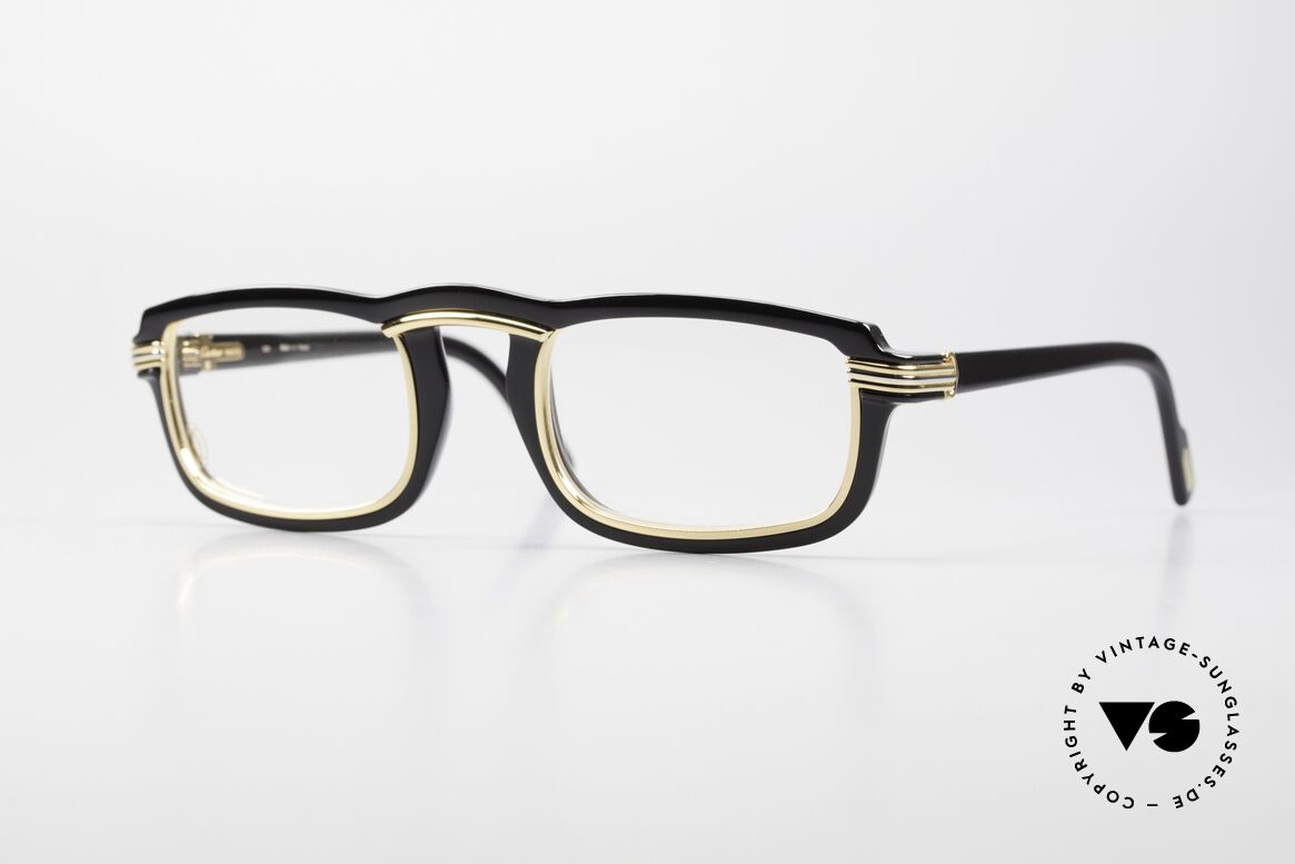 Cartier Vertigo Special Edition Vintage Brille, Cartier Vertigo Brille von 1991 in LARGE Gr. 54/25, Passend für Herren