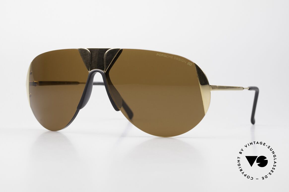 Porsche 5636 90er Aviator Sonnenbrille, einzigartige 90er Porsche Design Sonnenbrille, Passend für Herren