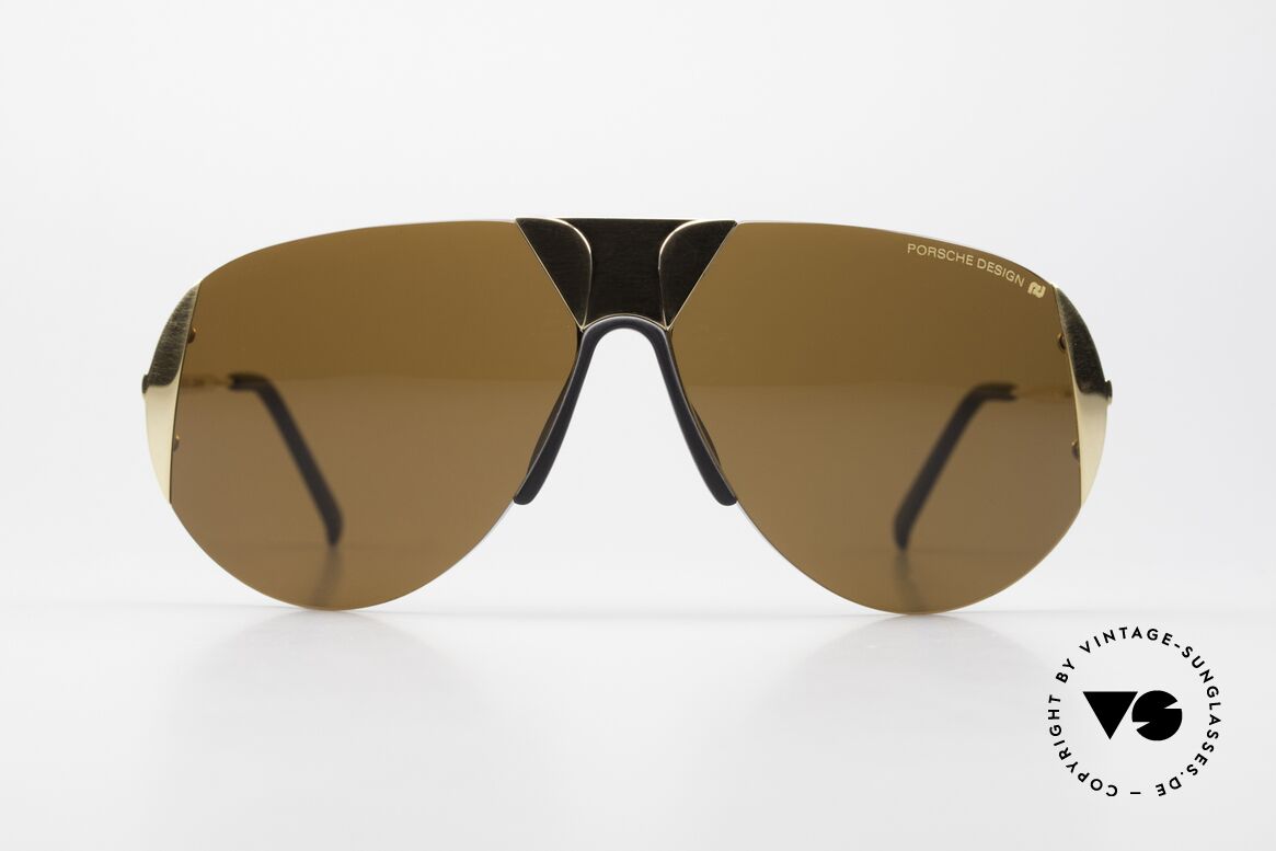 Porsche 5636 90er Aviator Sonnenbrille, sportliche Designersonnenbrille im Aviator-Stil, Passend für Herren