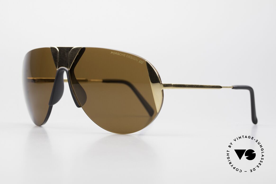 Porsche 5636 90er Aviator Sonnenbrille, eine wirklich originelle Rahmen-Konstruktion, Passend für Herren