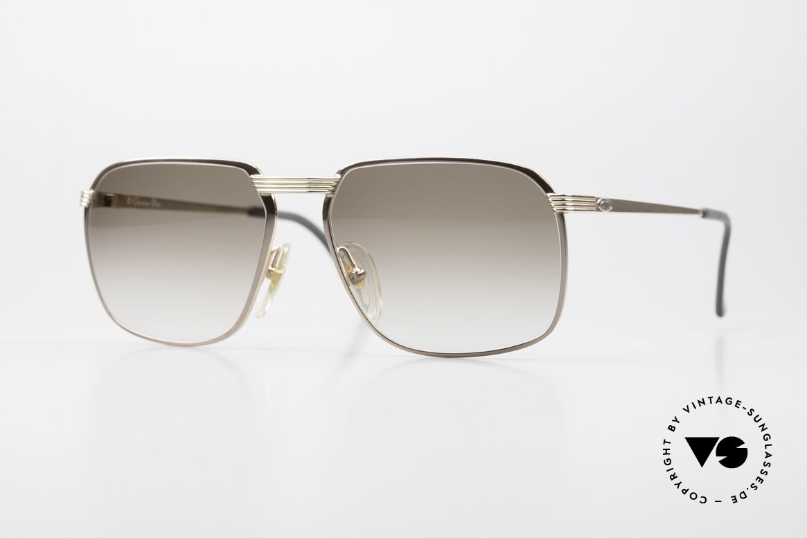 Christian Dior 2489 Sonnenbrille 80er Herren Gold, markante Christian Dior vintage 80er Sonnenbrille, Passend für Herren