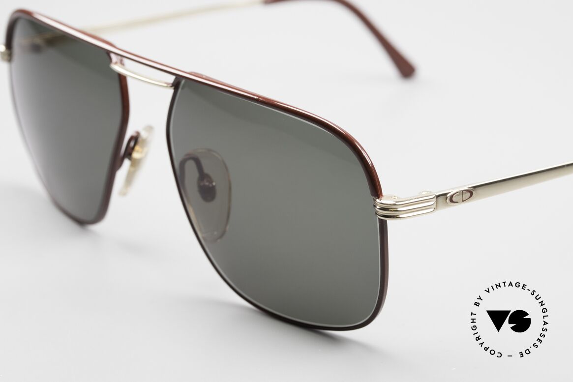 Christian Dior 2322 Herren Sonnenbrille Von 1986, neue dunkelgrüne Sonnengläser mit 100% UV Schutz, Passend für Herren