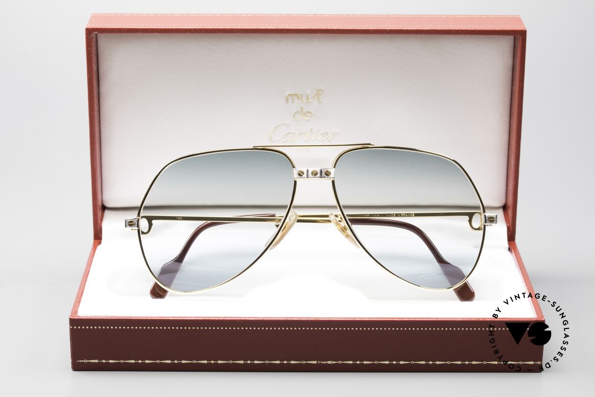 Cartier Vendome Santos - M Double Gradient Green Lens, Größe: medium, Passend für Herren und Damen