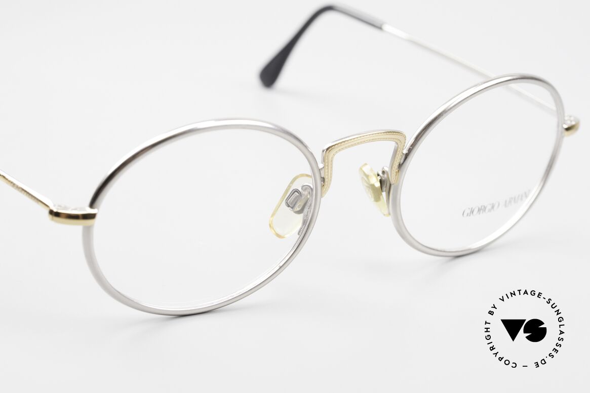 Giorgio Armani 156 Ovale Vintage Brille Von 1991, keine Retrobrille; sondern von 1991 in Größe 50/22, Passend für Herren und Damen