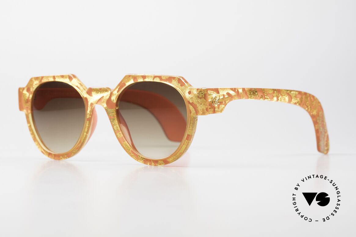 Christian LaCroix 7317 90er Damensonnenbrille, genialer OPTYL-Kunststoff mit grandiosem Muster, Passend für Damen