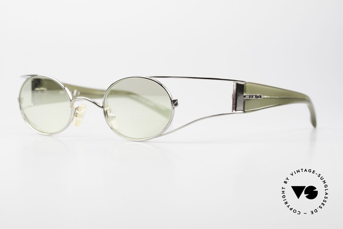 Alain Mikli 0427 / 03 Futuristische 2000er Brille, Design-Klassiker, Gr. 42/21 ist optisch verglasbar, Passend für Herren und Damen