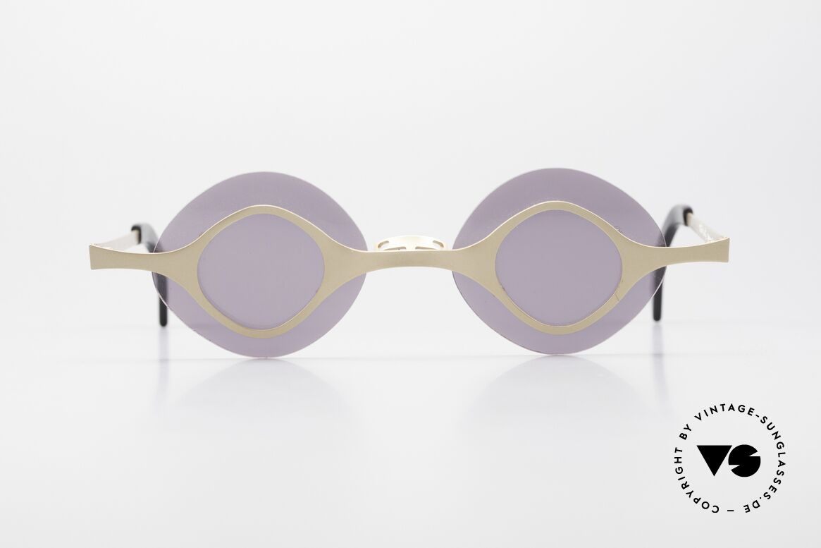Theo Belgium Culte Verrückte Damenbrille 90er, verrückte Sonnenbrille von THEO Belgium von 1996, Passend für Damen