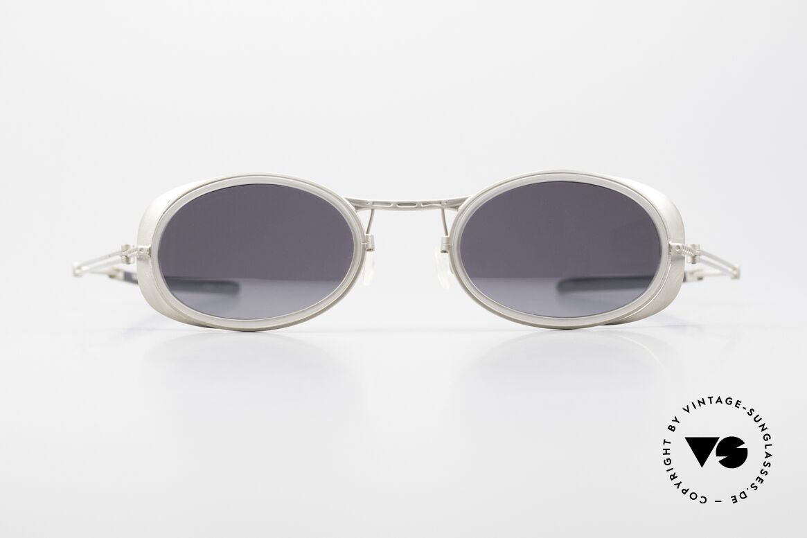 DOX 08 HLS Industrial Brille Verspiegelt, rare, alte DOX Sonnenbrille von 1997, made in JAPAN, Passend für Herren und Damen
