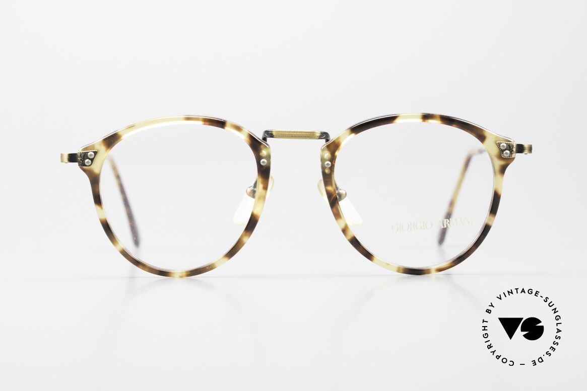 Giorgio Armani 318 Alte Vintage 90er Panto Brille, mehr 'klassisch' geht nicht (bekannte Panto-Form), Passend für Herren