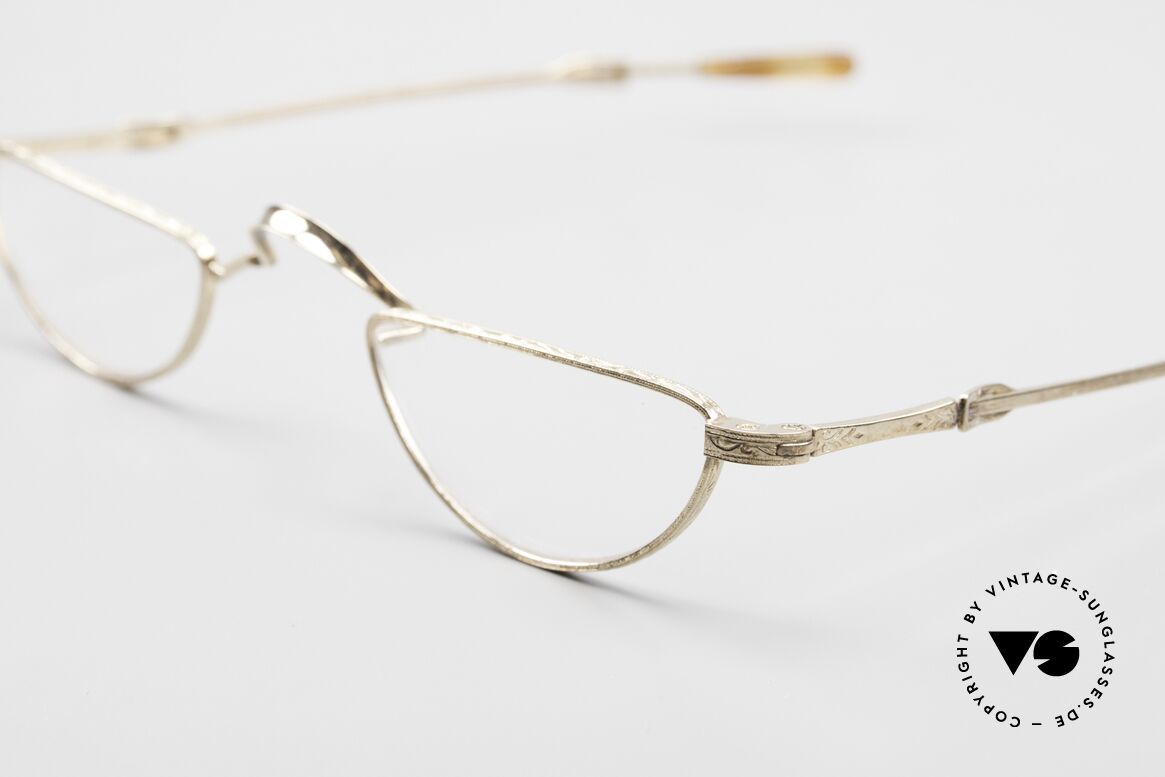 Oliver Peoples OP38A Ausziehbare Teleskop Brille, mit edler Patina durch 20 Jahre sachgerechte Lagerung, Passend für Herren und Damen