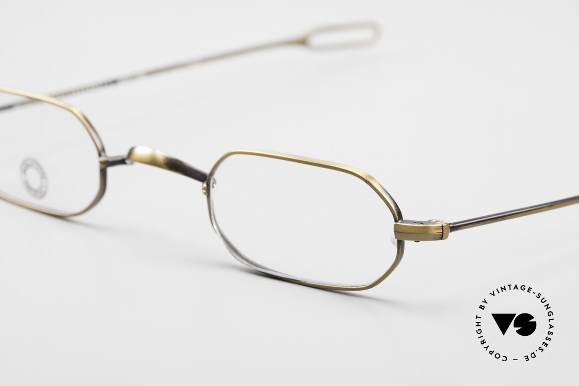 Morgenthal Frederics Maduro 90er Luxusbrille Für Kenner, sehr komfortabel & mit edler Legierung in antik-gold, Passend für Herren und Damen