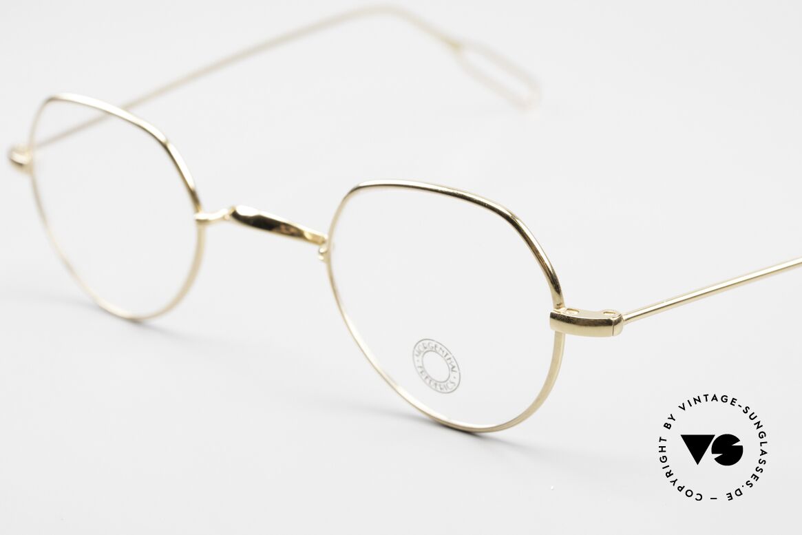 Morgenthal Frederics Diego 90er Pantobrille Für Kenner, sehr komfortabler Titanium-Rahmen (GOLD-PLATED), Passend für Herren und Damen