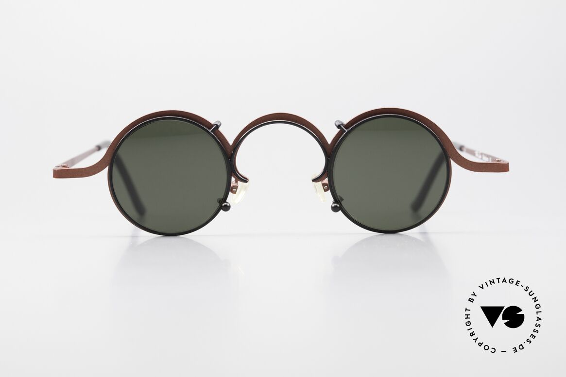 Theo Belgium Feu Vintage Brille Mit Clip-On, vintage Theo Belgium Brille mit Sonnenclip-On, Passend für Herren und Damen