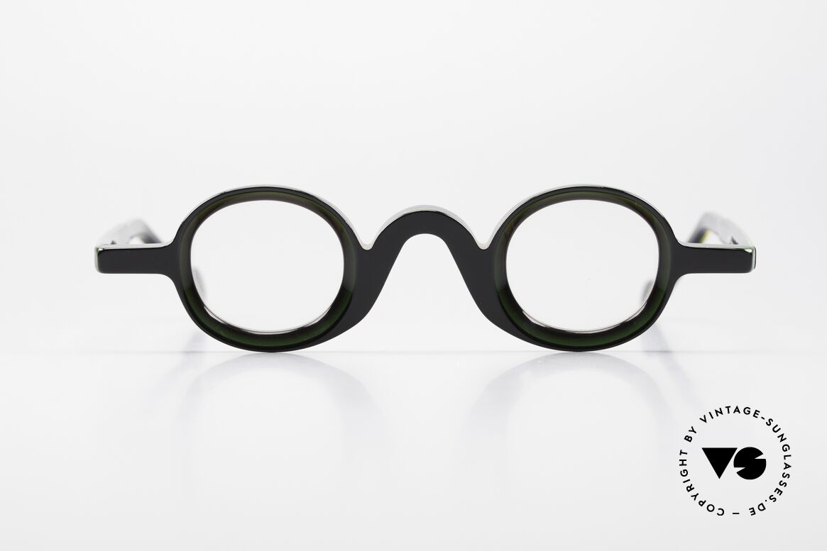 Theo Belgium Lichten Hologramm Designer Fassung, interessante vintage Theo Brille mit Hologramm-Effekt, Passend für Herren und Damen