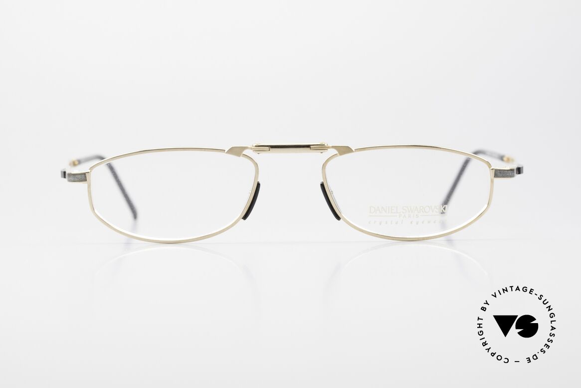 Daniel Swarovski S085 Faltbare Lesebrille 23kt Gold, faltbare Herren Luxus-Lesebrille aus dem Jahre 2004, Passend für Herren