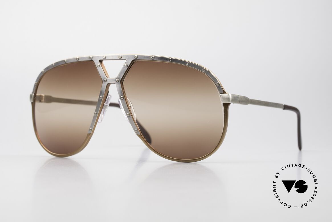 Alpina M1 Double Gradient Brown Lens, sehr seltene ALPINA M1 Sonnenbrille von 1986, Passend für Herren