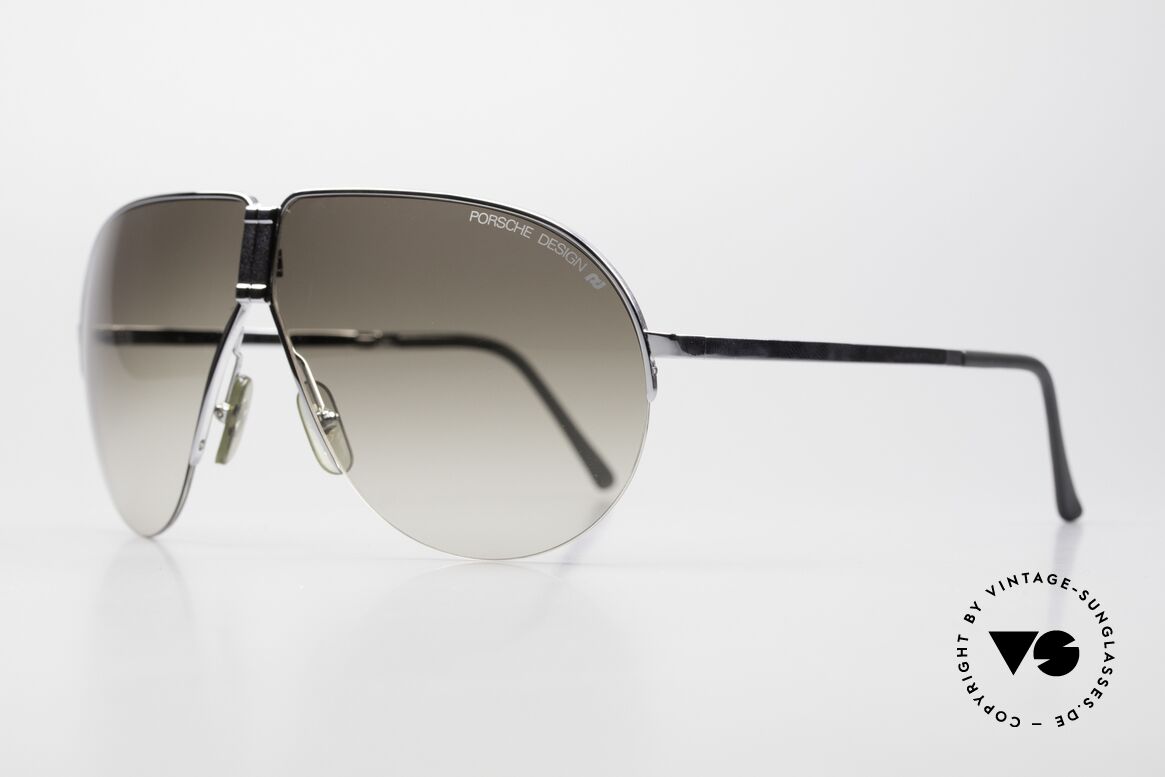 Porsche 5628 Rare 80er Faltsonnenbrille, halb rahmenlos = sehr leicht & angenehm zu tragen, Passend für Herren
