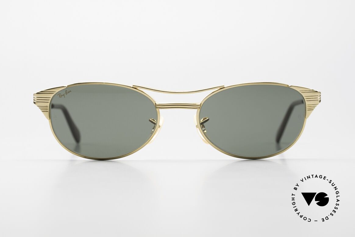 Ray Ban Signet Oval Alte B&L USA 80er Sonnenbrille, Bausch&Lomb G-15 Qualitätsgläser (100% UV), Passend für Herren und Damen