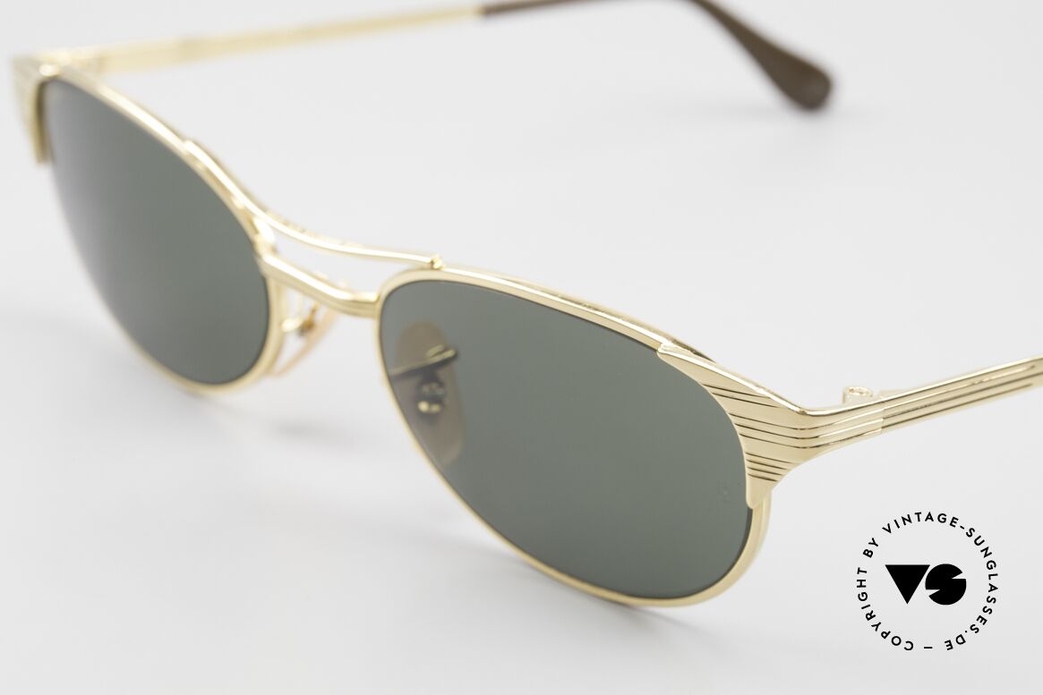 Ray Ban Signet Oval Alte B&L USA 80er Sonnenbrille, ungetragen (wie alle unsere vintage B&L Brillen), Passend für Herren und Damen