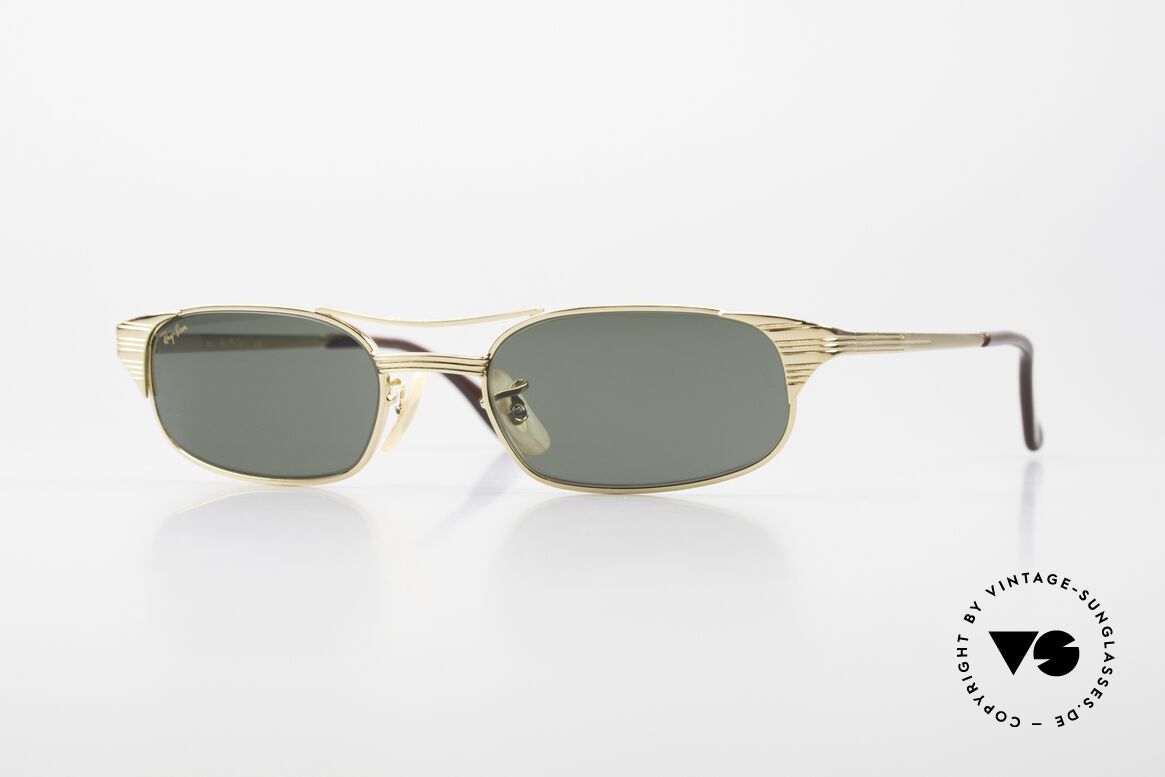 Ray Ban Signet Rectangle B&L USA 80er Sonnenbrille, original 80er Sonnenbrille von RAY-BAN, USA, Passend für Herren und Damen