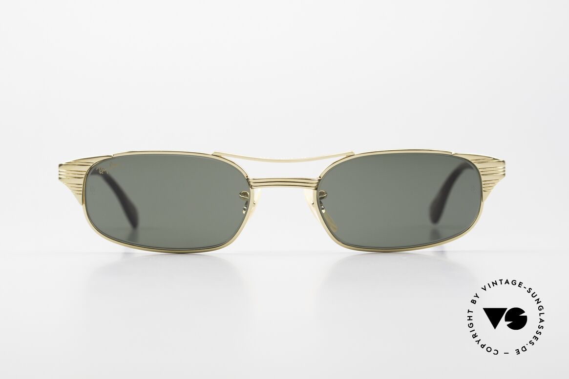 Ray Ban Signet Rectangle B&L USA 80er Sonnenbrille, Bausch&Lomb G-15 Qualitätsgläser (100% UV), Passend für Herren und Damen