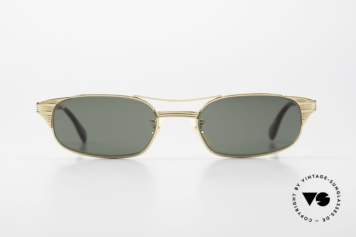 Ray Ban Signet Rectangle B&L USA 80er Sonnenbrille, Bausch&Lomb G-15 Qualitätsgläser (100% UV), Passend für Herren und Damen