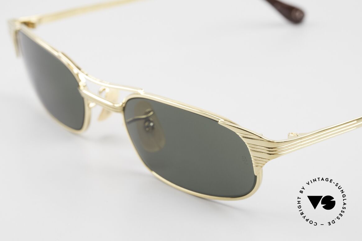Ray Ban Signet Rectangle B&L USA 80er Sonnenbrille, ungetragen (wie alle unsere vintage B&L Brillen), Passend für Herren und Damen