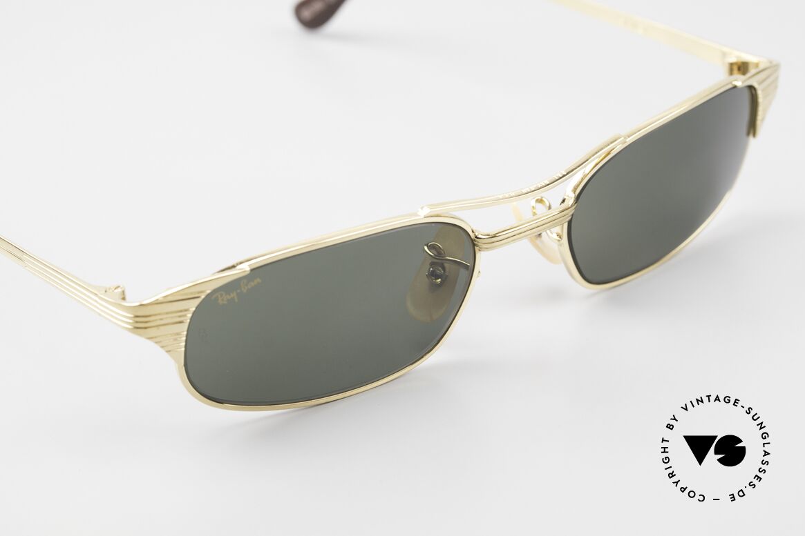 Ray Ban Signet Rectangle B&L USA 80er Sonnenbrille, KEINE retro Sonnenbrille, 100% vintage Original, Passend für Herren und Damen