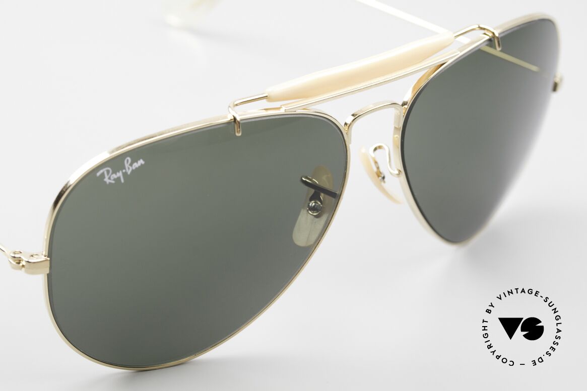 Ray Ban Outdoorsman II B&L USA Brille 80er Aviator, TOP-Verarbeitung mit der bekannten B&L Gravur, Passend für Herren