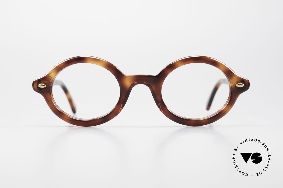 Giorgio Armani 423 Kleine Ovale 90er Brille, vintage Giorgio Armani DesignerFassung der 90er Jahre, Passend für Herren und Damen