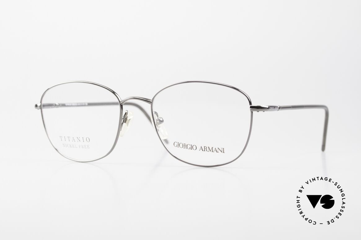 Giorgio Armani 3021 Titanbrille Eckig Panto Herren, Giorgio Armani 3021, T114, 52-18, 140 Herrenbrille, Passend für Herren