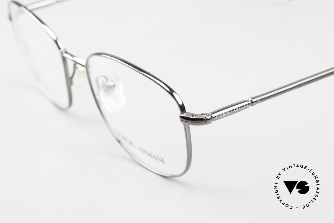 Giorgio Armani 3021 Titanbrille Eckig Panto Herren, ungetragen (wie alle unsere 1980er Jahre Klassiker), Passend für Herren