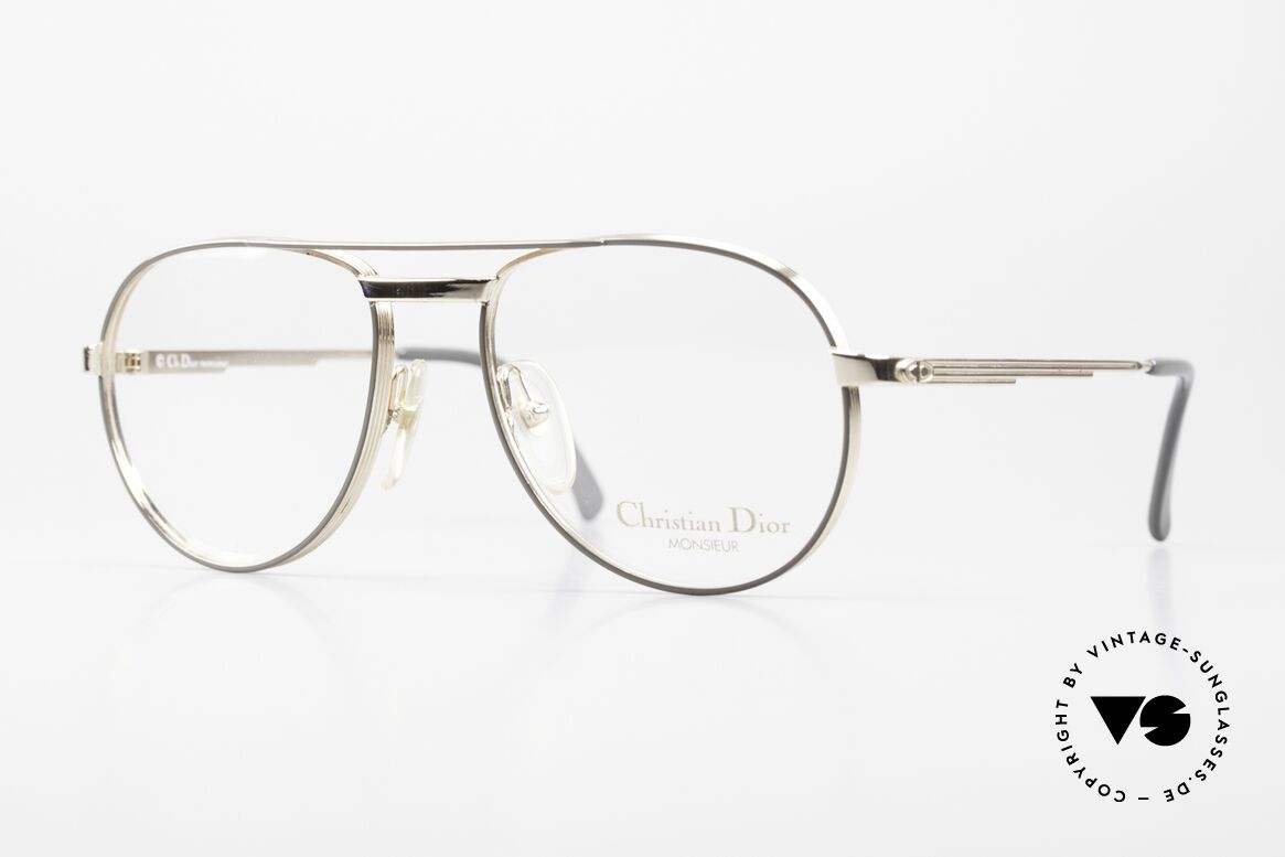 Christian Dior 2448 Vergoldete Monsieur Brille, Christian Dior Brillengestell aus der Monsieur-Serie, Passend für Herren
