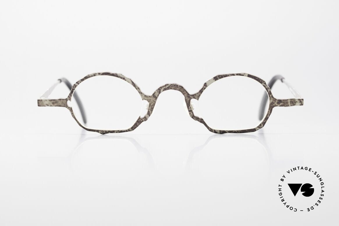 Theo Belgium Eye-Witness DG Designerbrille Von 1998, Theo Eye-Witness (Augenzeuge) Brille, Modell DG 17, Passend für Herren und Damen