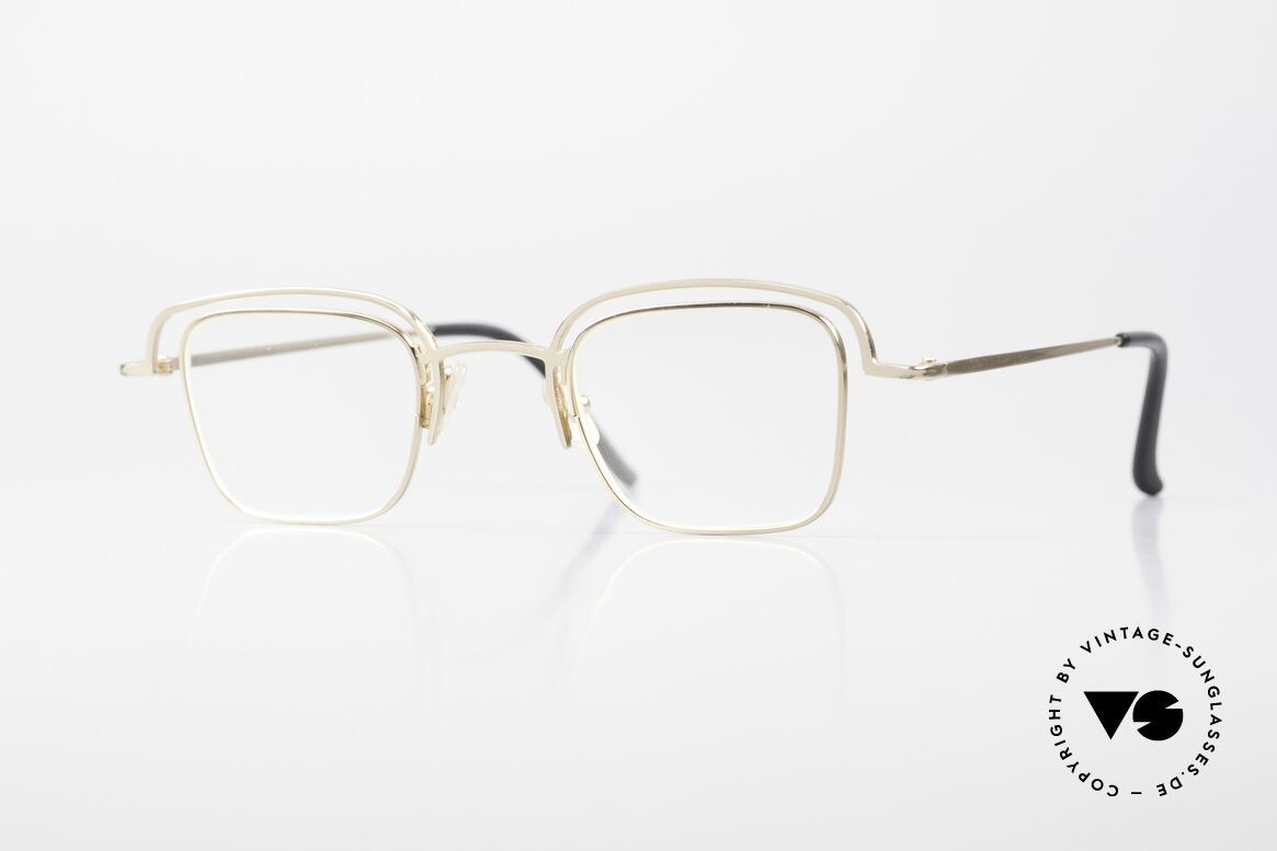 Theo Belgium Lait Herrenbrille Gold Damenbrille, markante Designer Metallbrille, THEO Belgium, Passend für Herren und Damen