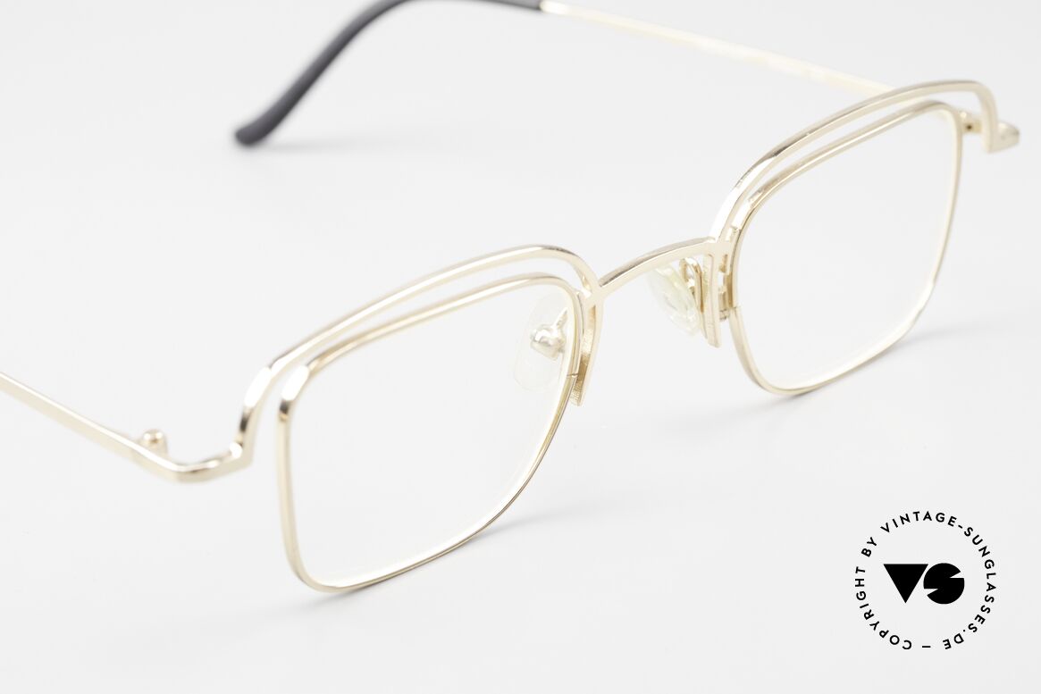 Theo Belgium Lait Herrenbrille Gold Damenbrille, ungetragen; wie alle unsere vintage Theo Brillen, Passend für Herren und Damen