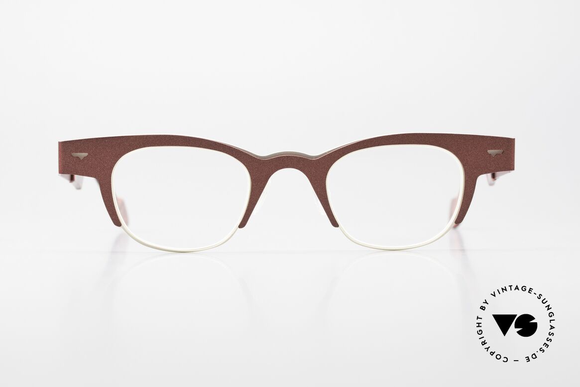 Theo Belgium Trente Designerbrille Von 2010, markante Unisex Designerbrille; THEO Belgium, Passend für Herren und Damen