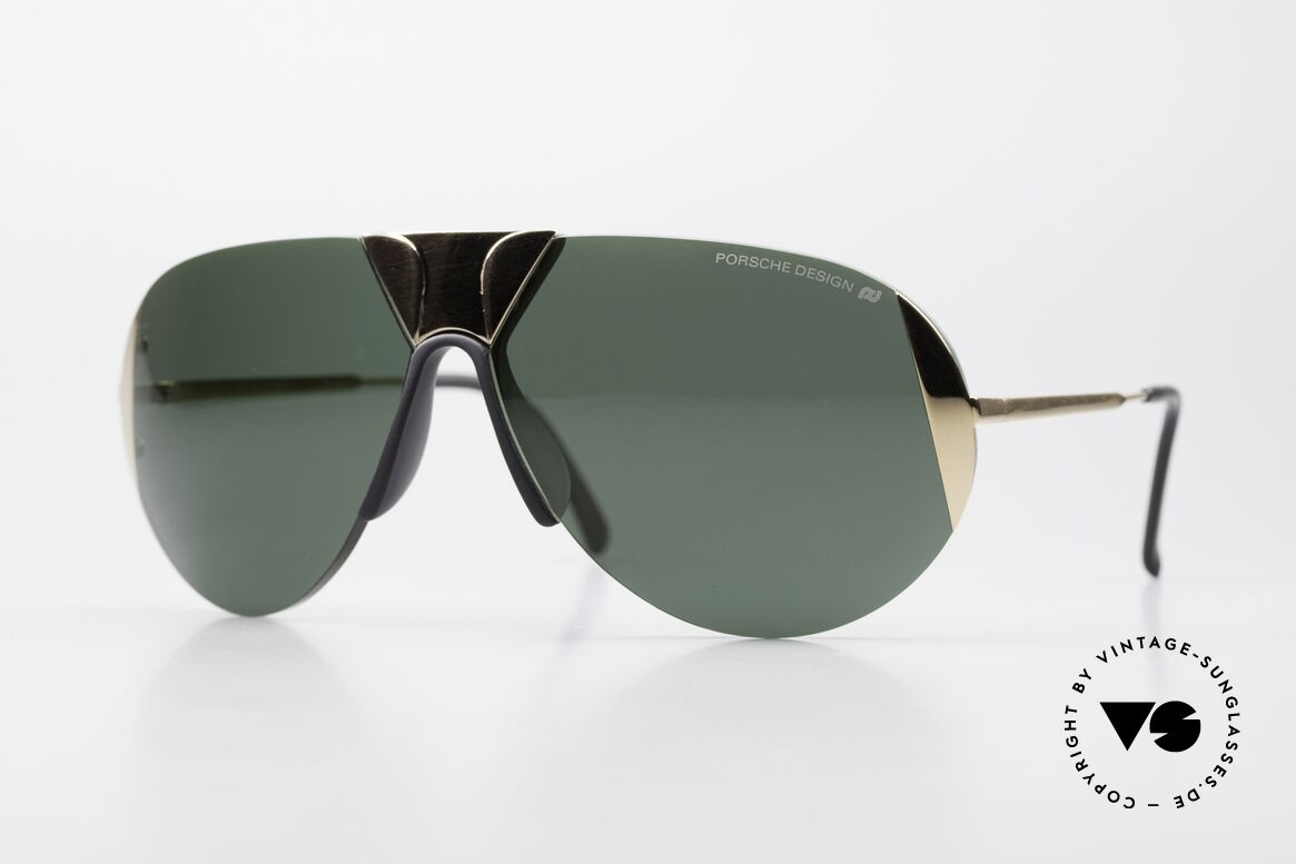 Porsche 5636 Rare 90er Brille Aviator, einzigartige 90er Porsche Design Sonnenbrille, Passend für Herren