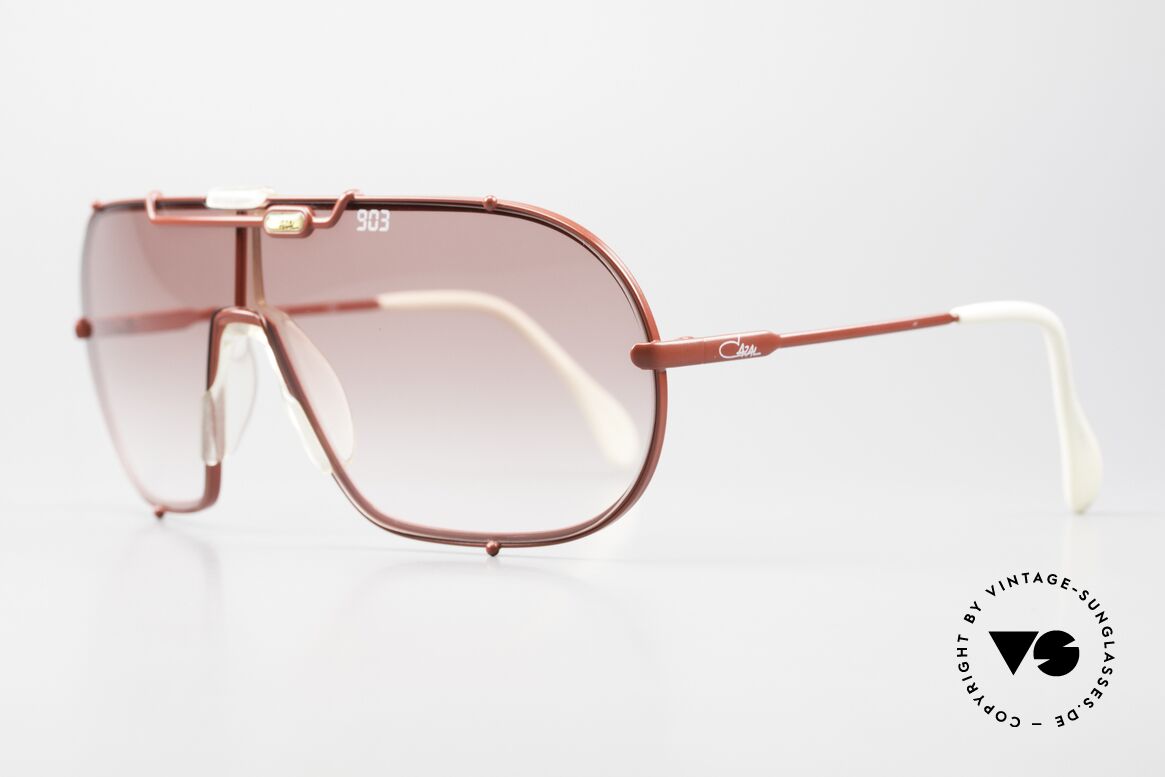 Cazal 903 XXL 80er Vintage Sonnenbrille, ungetragenes Modell in XXL-Größe (148mm Breite), Passend für Herren und Damen