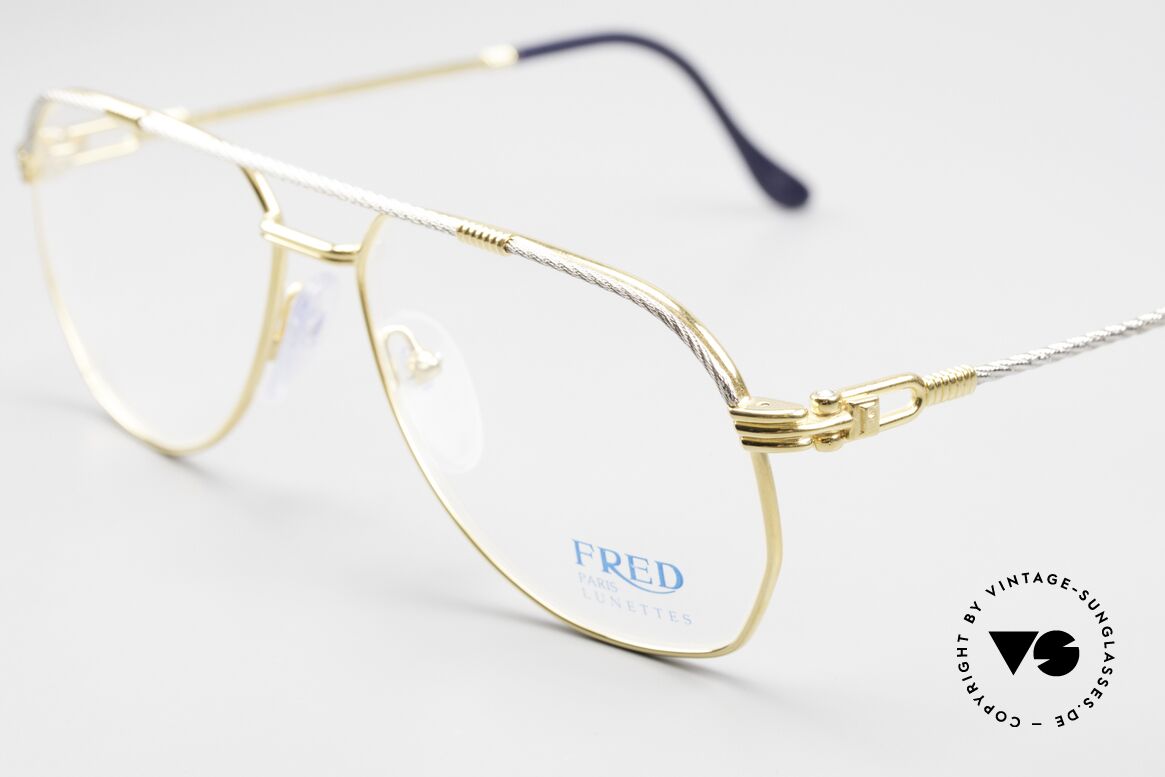 Fred America Cup - S Rare Luxus Juwelier Brille, marines Design (charakteristisch Fred); Top-Qualität, Passend für Herren
