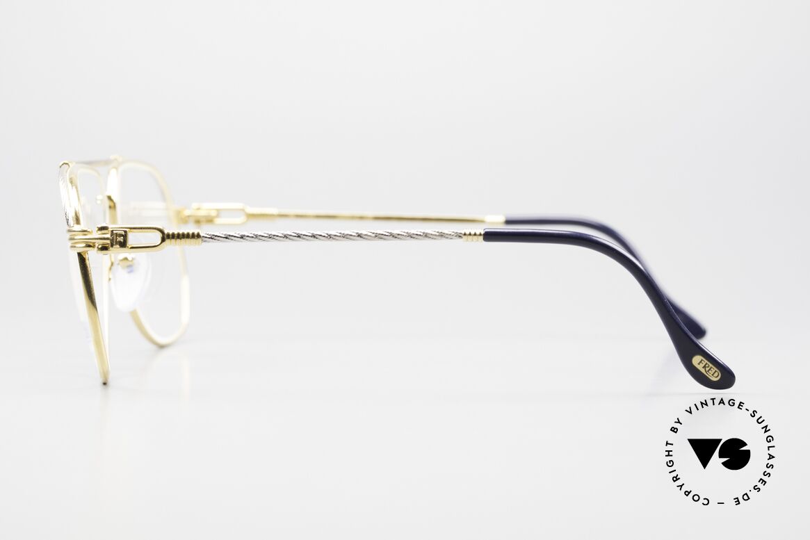Fred America Cup - S Rare Luxus Juwelier Brille, Bügel und Brücke gedreht wie ein Segeltau; UNIKAT!, Passend für Herren
