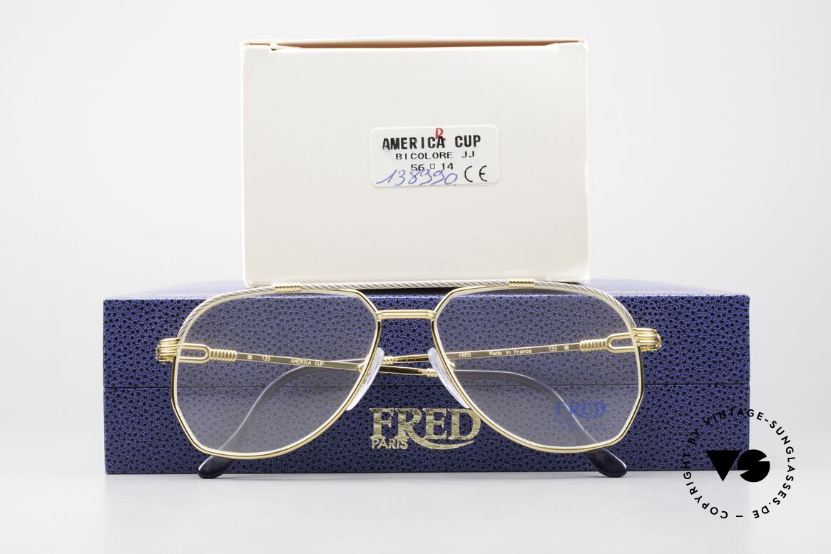 Fred America Cup - S Rare Luxus Juwelier Brille, Größe: medium, Passend für Herren
