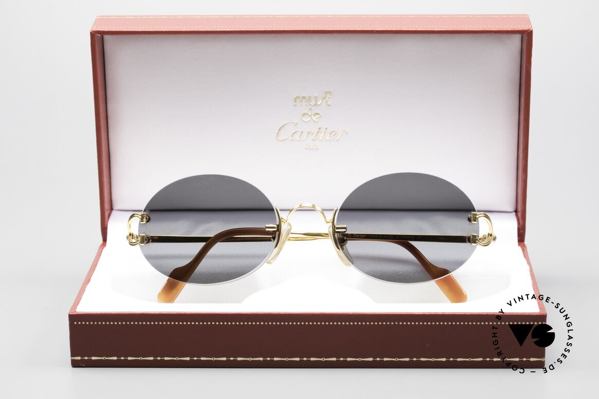 Cartier Rimless Giverny Ovale Randlose Luxusbrille, Größe: medium, Passend für Herren und Damen