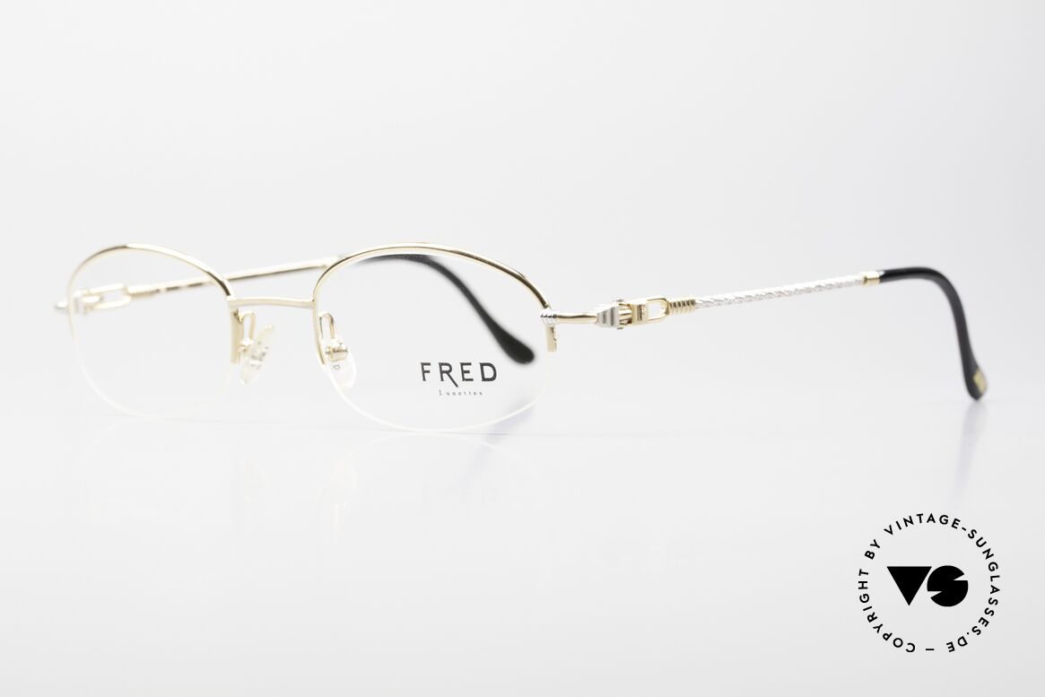 Fred Baleares Ovale Luxus Brille 90er Nylor, Mod. Baleares: benannt nach der spanischen Inselgruppe, Passend für Herren und Damen