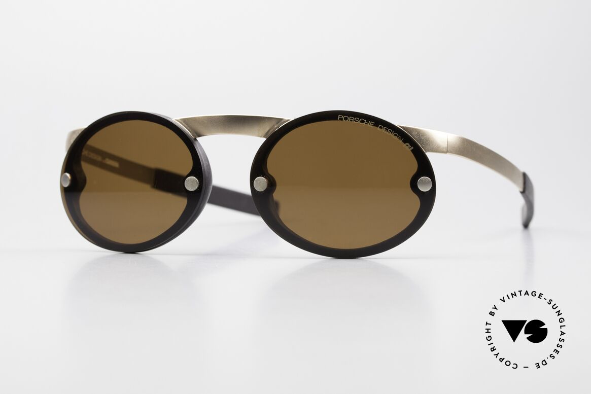 Porsche 5694 P0050 Magnetische Sonnenbrille 90er, rare magnetische 1990er PORSCHE Sonnenbrille, Passend für Herren