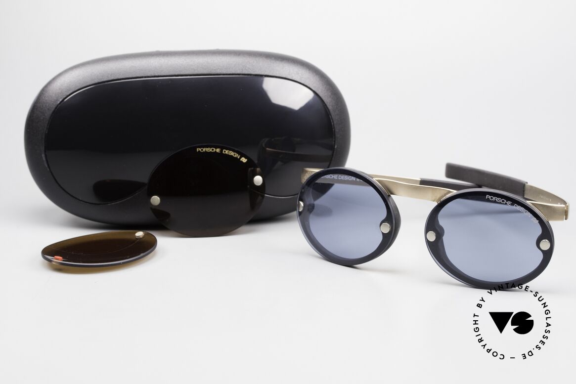 Porsche 5694 P0050 Magnetische Sonnenbrille 90er, Größe: medium, Passend für Herren